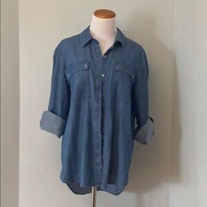 DKNY Denim Button Down Shirt
